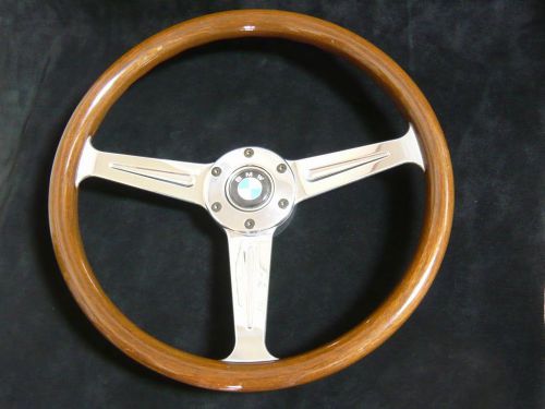 Momo wood steering wheel polished spoke 36.5cm(14.3inch)  full set