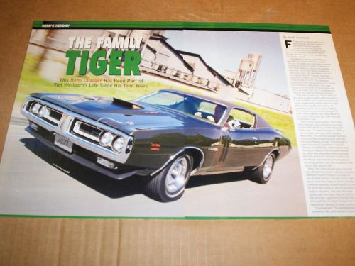 1971 dodge hemi charger r/t magazine article