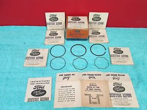 1932-42 ford  v8  3 ring pistons  .030  piston rings  set   nos ford   616