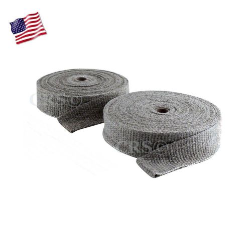 Grey high heat treated ceramic exhaust header pipe wrap 2200º 100&#039; new for 2016