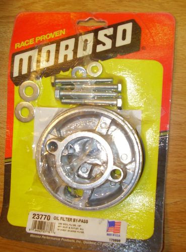 New sbc moroso oil filter bypass nascar late model nhra oil cooler dry sump