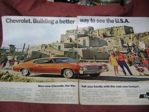 1972 chevrolet  chevelle malibu ad/poster