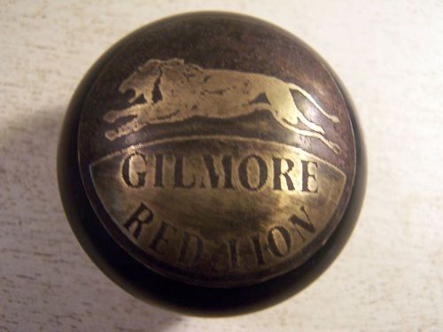 Vintage gilmore shift knob red lion gasoline v8 hot rod rat scta 32 ford indy