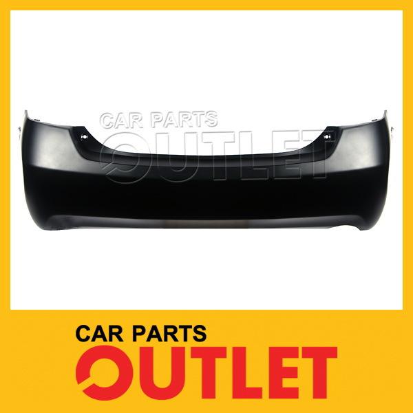 07-10 camry rear bumper cover us-built lx/xle primered w/sngl exhaust wo spoiler