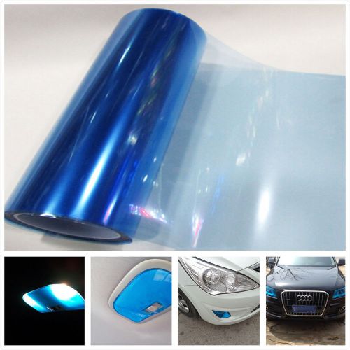 New glossy blue tint auto headlight fog light vinyl film wrap sticker for toyota