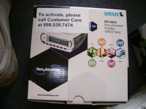 Kenwood ktc-h2a1 sirius satellite here2anywhere portable radio tuner   car dock