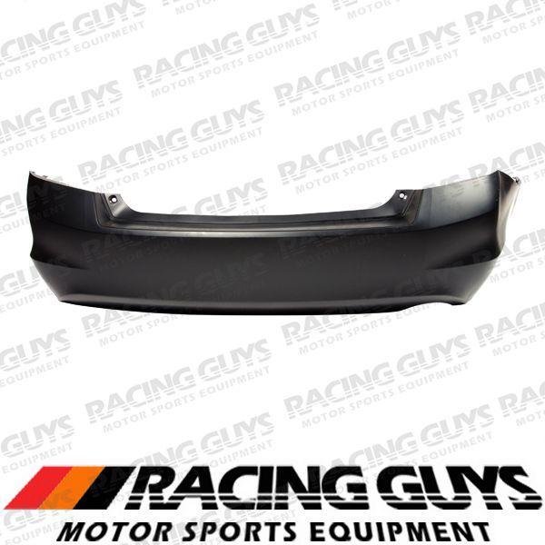 08-12 honda accord 2.4l 4 cyl rear bumper cover primered facial plastic 