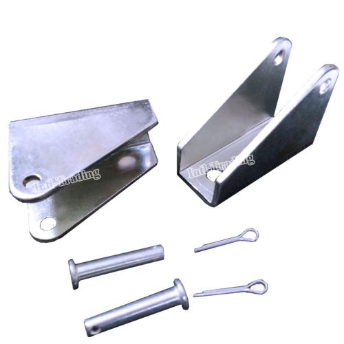 Set of 2x steel mounting brackets for heavy duty linear actuator electric motors