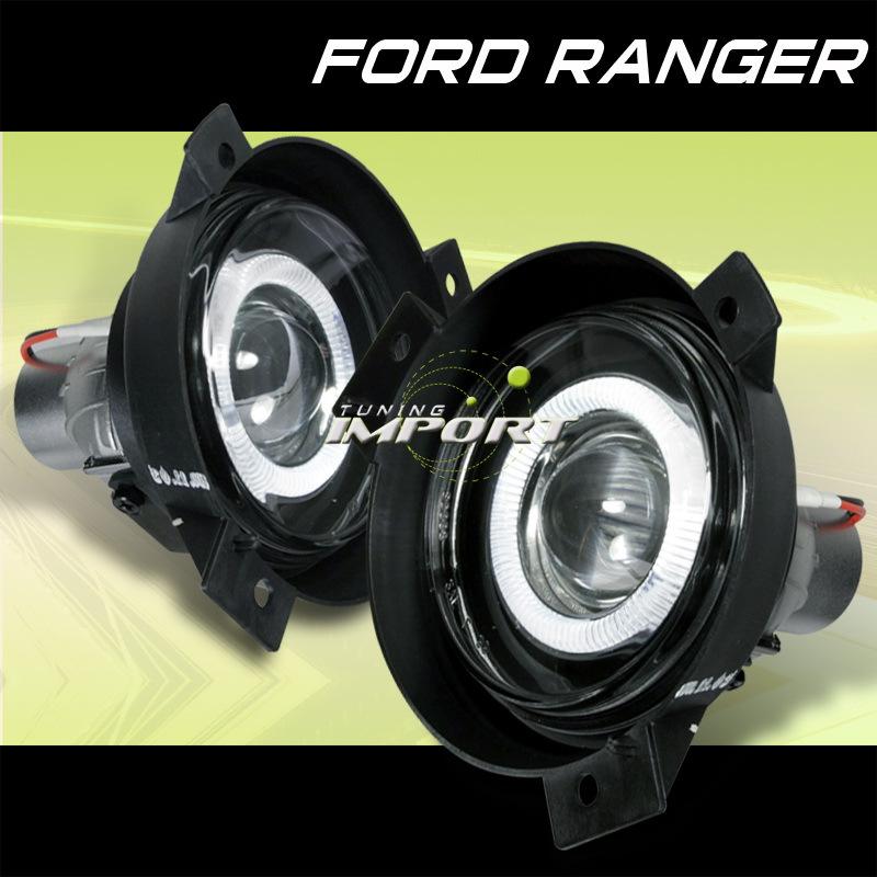 Ford 01-03 ranger new black halo projector fog lights driver+passenger new