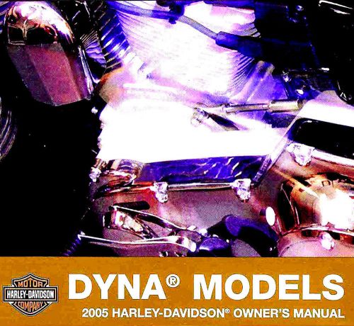 2005 harley-davidson dyna owners manual -new sealed-fxd-fxdc-fxdx-fxdl-fxdwg