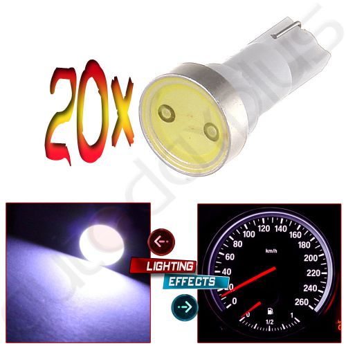 20x ultra white t5 smd wedge car led dashboard light bulbs 2721 74 73 70 17 37