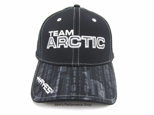 2017 team arctic sponsor black &amp; white adjustable baseball hat cap 5263-136