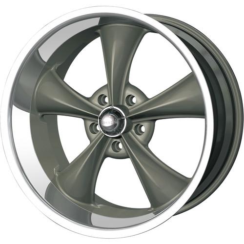 17x8 gray ridler style 695 wheels 5x4.75 +0 chevrolet s-10 pick-up 2wd 4wd