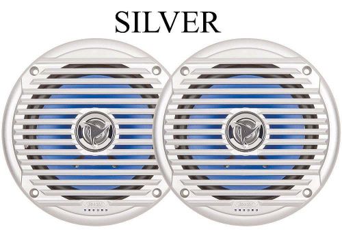 Jensen #msx60sr - waterproof coaxial marine speakers 6.5 inch - silver -1/pr