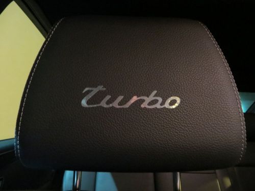 (4pcs) headrest badge sticker decal *turbo*