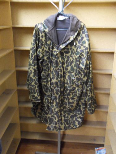 Mens wild river camo nylon knee length xl coat hunting/fishing