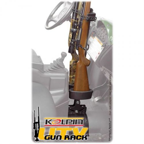Yamaha rhino gun rack double shot gun &amp; rifle floor mount by koplin ( 20073 )