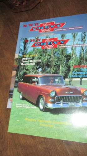 1984 classic chevy world magazine - 2 issues