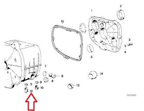 Bmw genuine gearbox cover switch r80gs r80st r65 r80 r80rt r100r r100r mystik