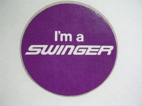 Neat vintage i&#039;m a swinger (dodge dart) 2 3/4&#034; unused decal