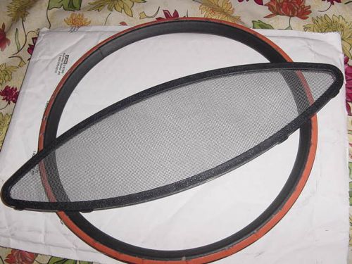 Sea ray boat window screen with rubber ring holder 14-7/8 long 4-5/8&#034; high new !