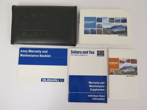 2005 subaru legacy owners manual guide book