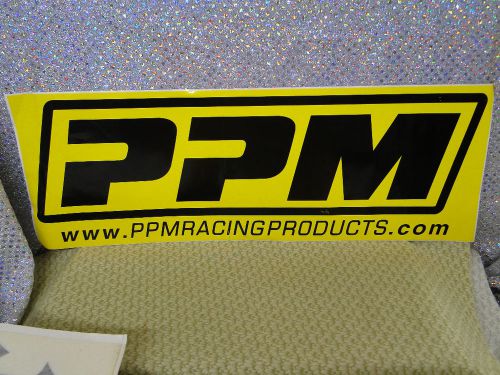 Racing car sticker, large, 18&#034; x 6.5&#034;, *ppm