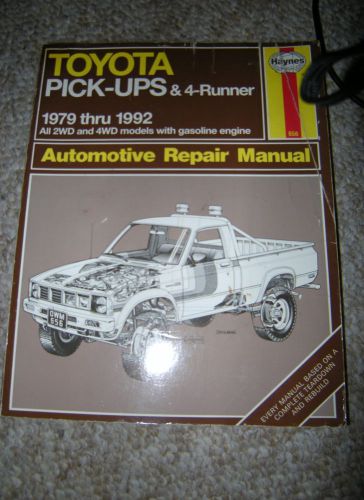 Haynes toyota pick-ups and 4-runner automotive repair manual (1979-1992)