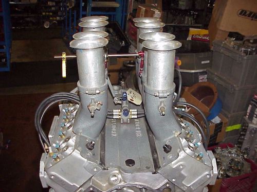 Hilborn 3 piece featherweight magnesium fuel injection &amp;stacks sb chevy 327c8-w1