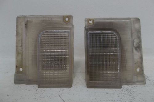 1974-77 pontiac lemans pair oem back up lights assembly w/sockets lh rh