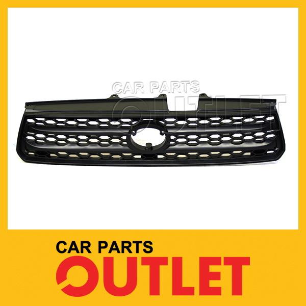 01 02 03 toyota rav4 grille front panel plastic black horizontal bar style 2/4wd