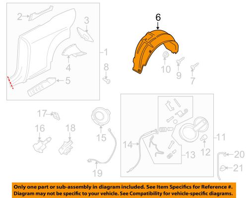 Audi oem 08-15 tt quattro quarter panel-wheelhouse liner right 8j0810172e