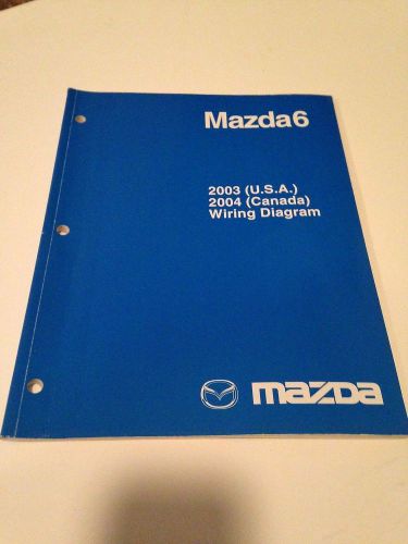 2003 us mazda6 mazda 6 2004 ca factory electrical wiring diagram manual book