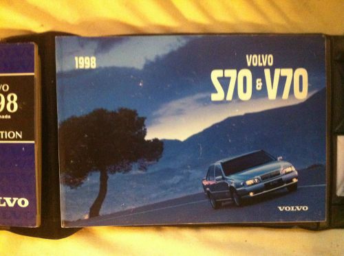 1998 volvo s70 v70 original factory owners manual with case handbook