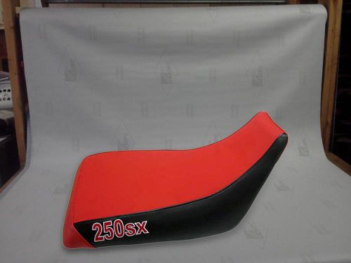 Honda 250 sx red black logo seat cover # usa atv seat 20