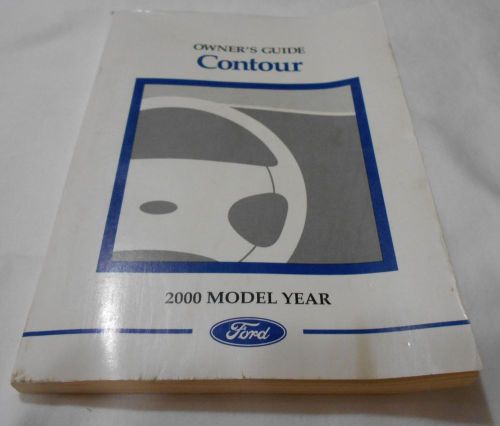 2000  ford contour owner&#039;s manual / guide  oem  free s/h  / nice condition