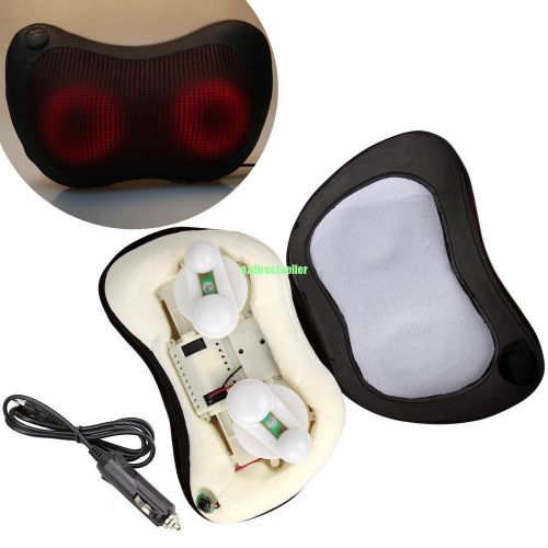 12v car lumbar neck abdomen full body rotating shiatsu massage cushion pillow