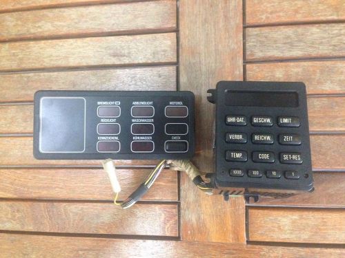 Bmw e30 e28 13 button obc unit and check control panel german keyboard vdo