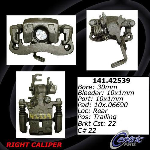 Centric 141.42539 rear brake caliper-premium semi-loaded caliper