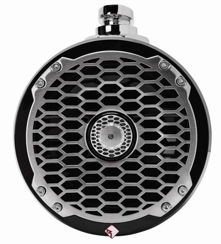 New rockford fosgate pm2652w-b 6.5&#034; marine wakeboard tower black speakers 6-1/2&#034;