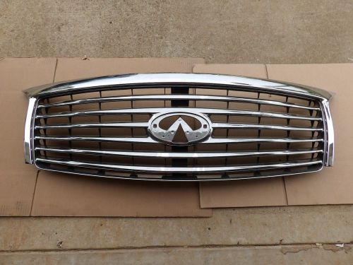 2011 2012 2013 infiniti qx 56 qx56 front radiator chrome grille  grill oem