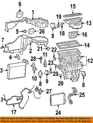 Mopar oem 5143149aa evaporator & heater-ac temperature sensor