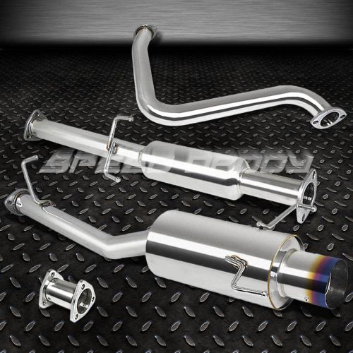 4&#034;muffler burn tip catback cat back exhaust system 97-01 honda prelude bb6 h22a4