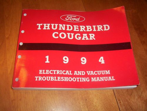 1994 ford thunderbird mercury cougar electrical wiring vacuum service manual