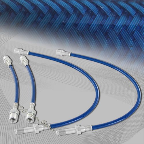 For 93-98 volkswagen golf jetta front rear stainless steel brake line hose blue