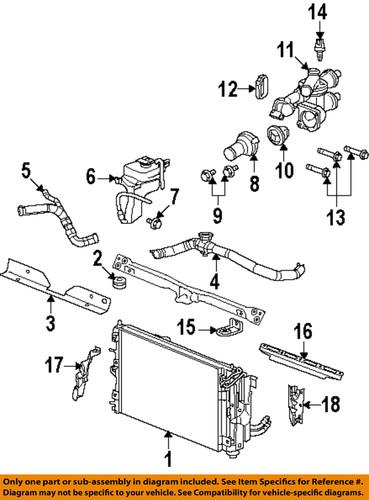 Dodge oem 4884855ac radiator-thermostat housing