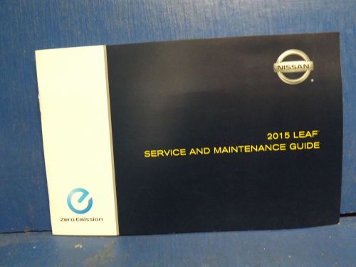 2015 nissan leaf service and maintenance guide genuine oem ee266