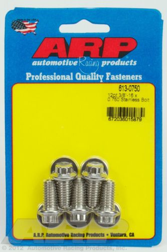 3/8-16 x 0.750 12pt ss bolts arp 613-0750