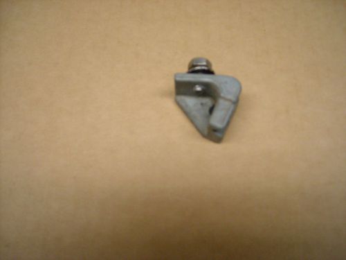 1967 68 shelby mustang lh door window rear stop bracket w/bolt