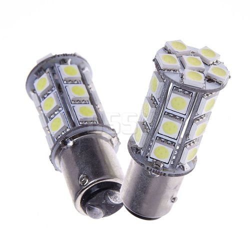 10 x t25/s25 1157 bay15d white 5050 smd 24 led car stop tail brake light bulbs